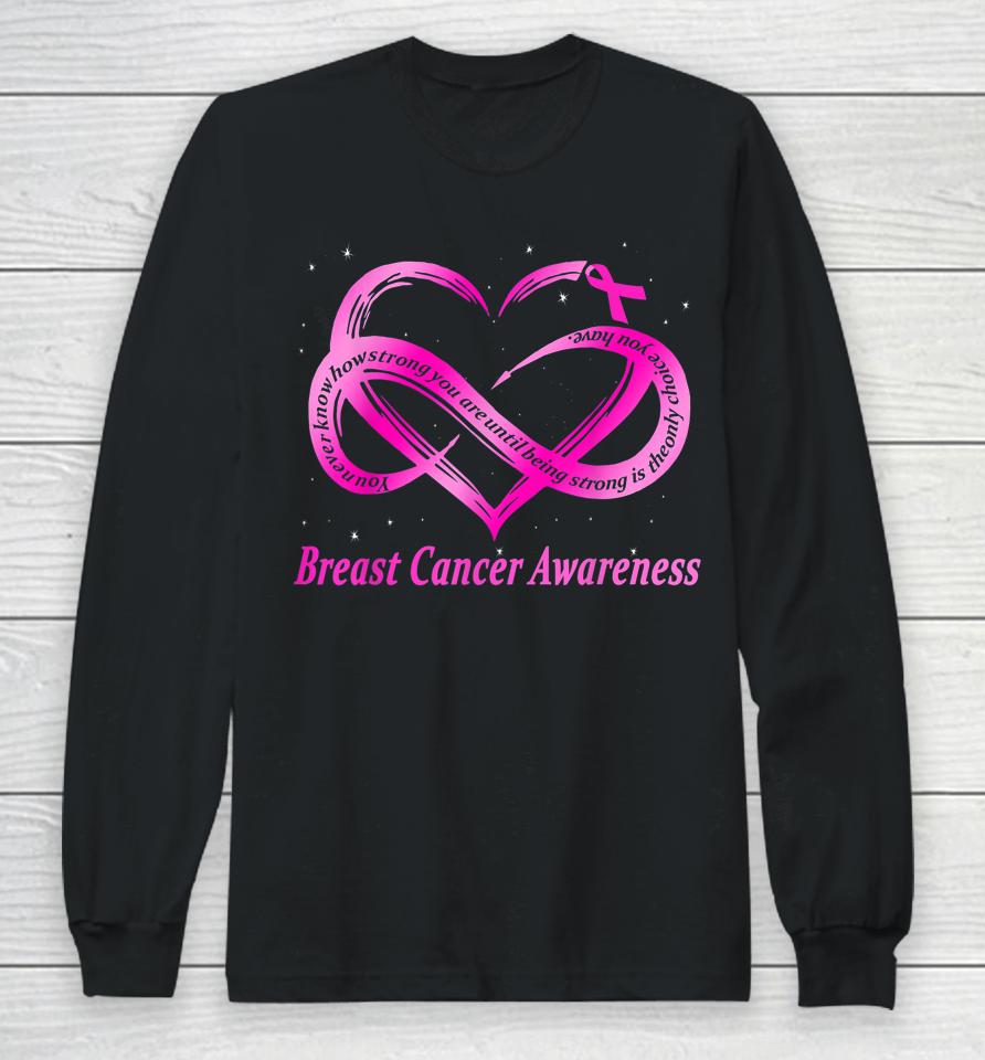 Breast Cancer Warrior Long Sleeve T-Shirt
