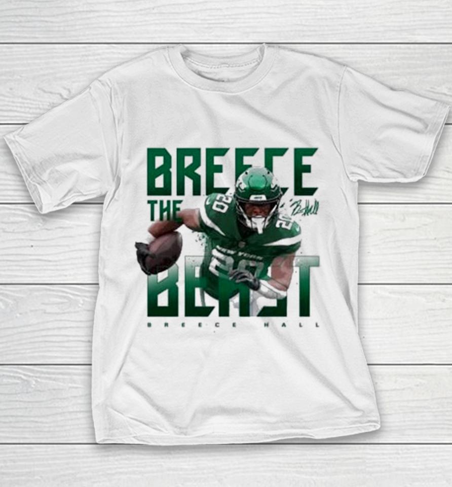 Breece Hall New York Jets Signature Youth T-Shirt