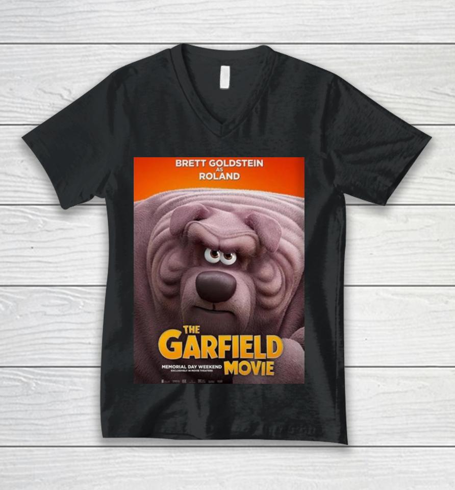 Brett Goldstein As Roland In The Garfield Movie Unisex V-Neck T-Shirt