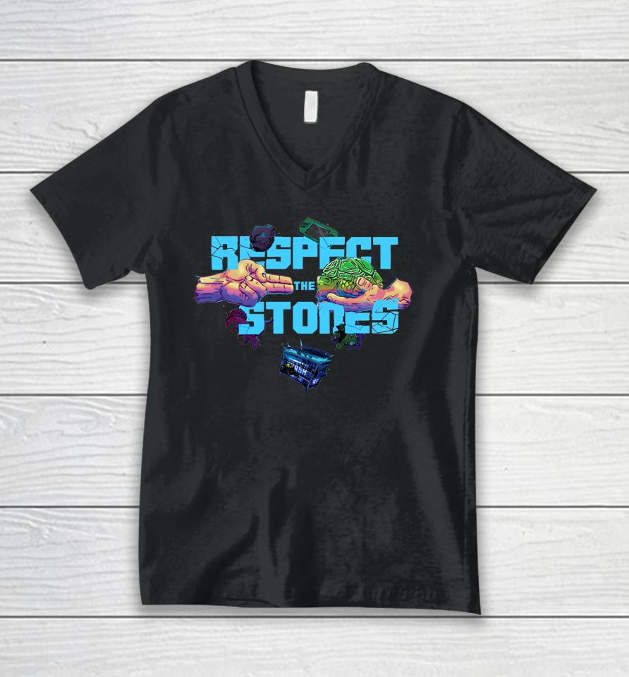 Bri4Nf Respect The Stones Unisex V-Neck T-Shirt