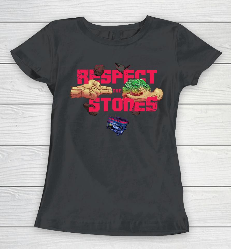 Brian F Merch Respect The Stones Women T-Shirt
