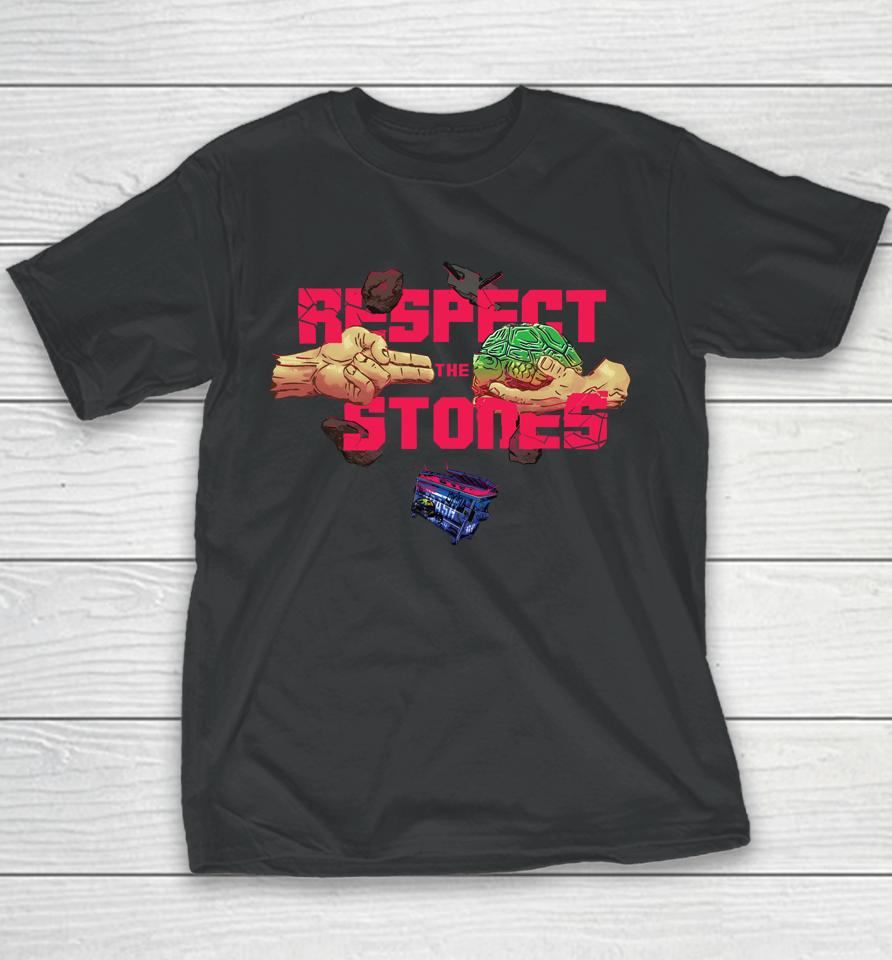 Brian F Merch Respect The Stones Youth T-Shirt