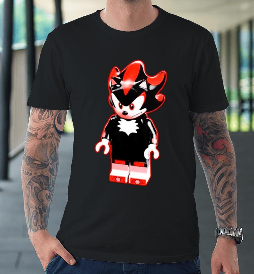 Bricked Up Shadow The Hedgehog Premium T-Shirt