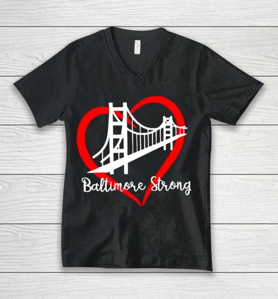 Bridge Baltimore Strong 2024 Francis Scott Key Unisex V-Neck T-Shirt