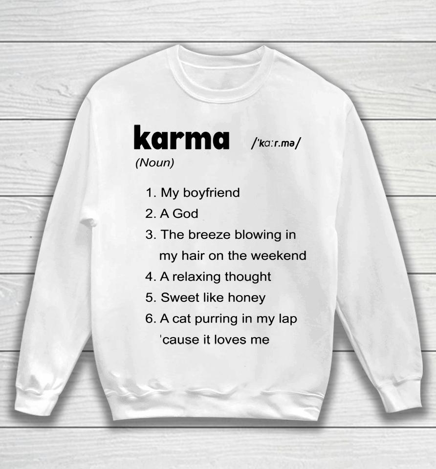 Brie Larson Karma Sweatshirt