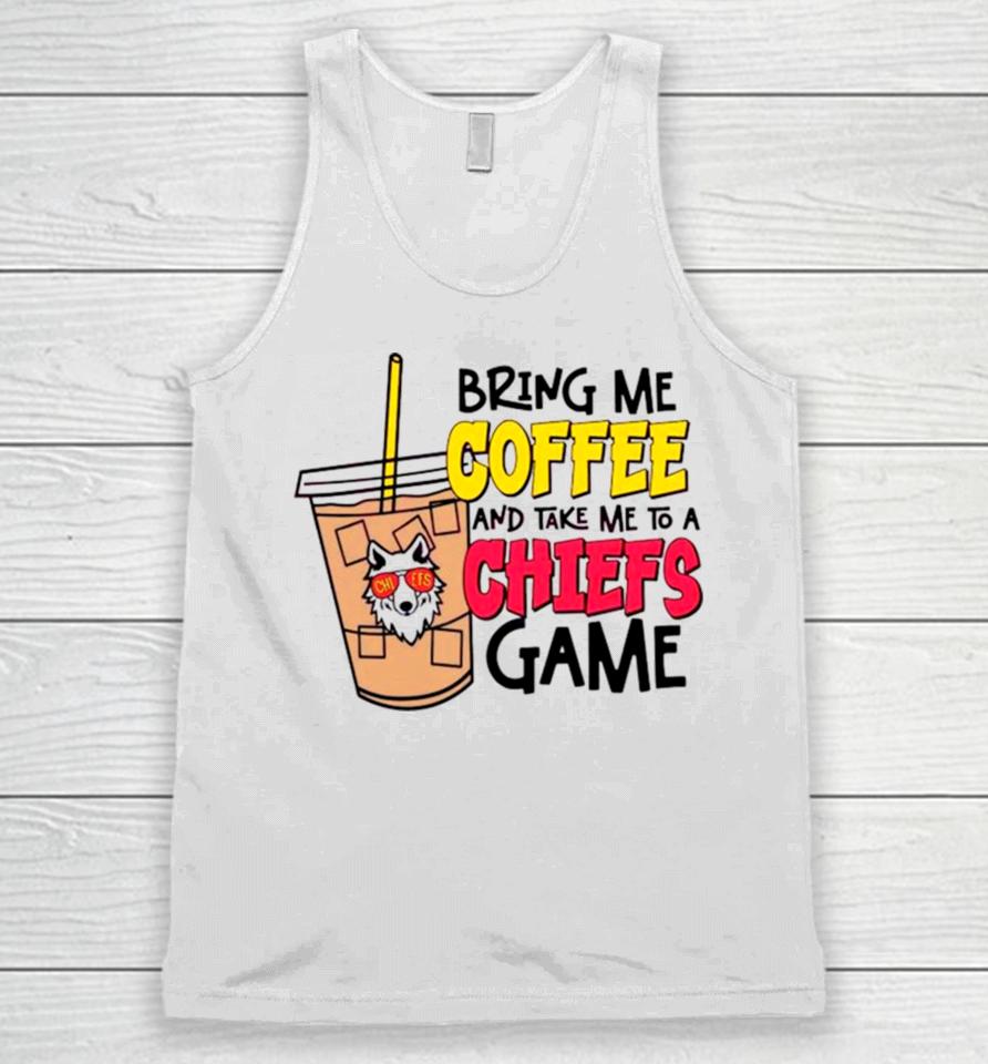 Bring Me Coffee And Take Me To A Chiefs Game Unisex Tank Top