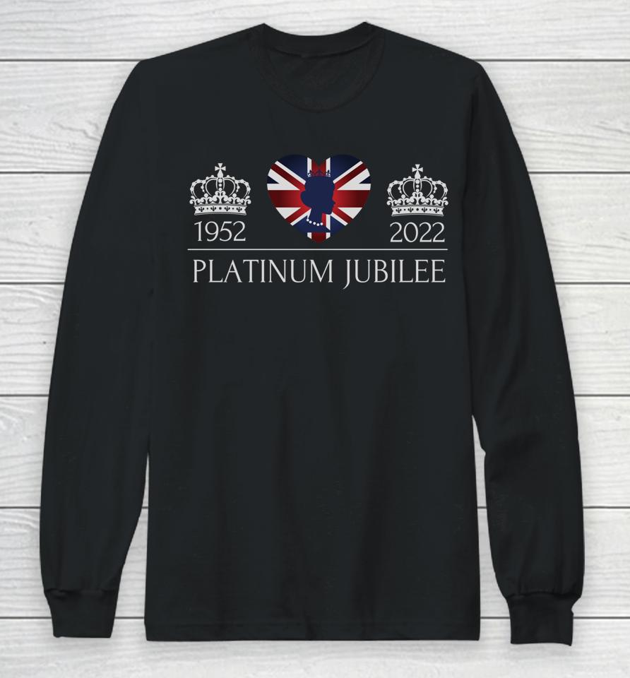 British Queen Monarchy Platinum Jubilee 70Th Anniversary Long Sleeve T-Shirt