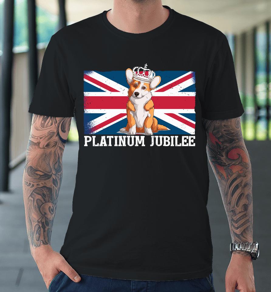 British Queen Monarchy Platinum Jubilee 70Th Anniversary Premium T-Shirt