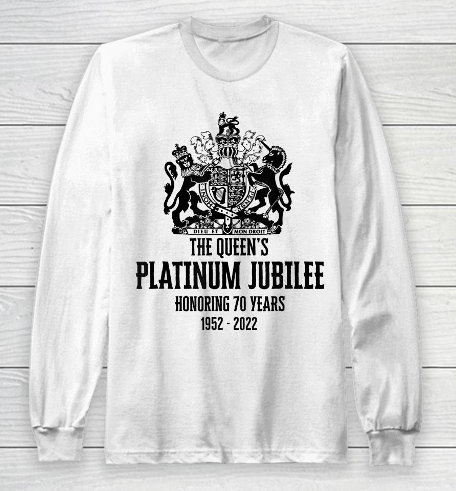 British Queen Platinum Jubilee 70 Years Long Sleeve T-Shirt