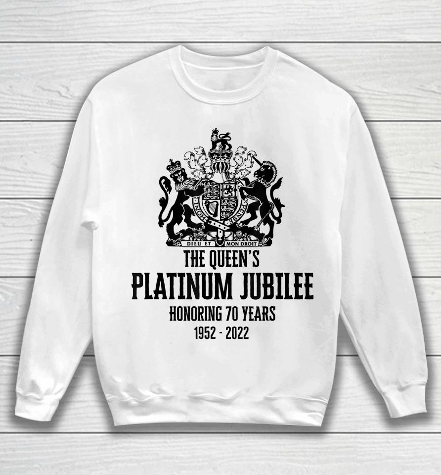 British Queen Platinum Jubilee 70 Years Sweatshirt