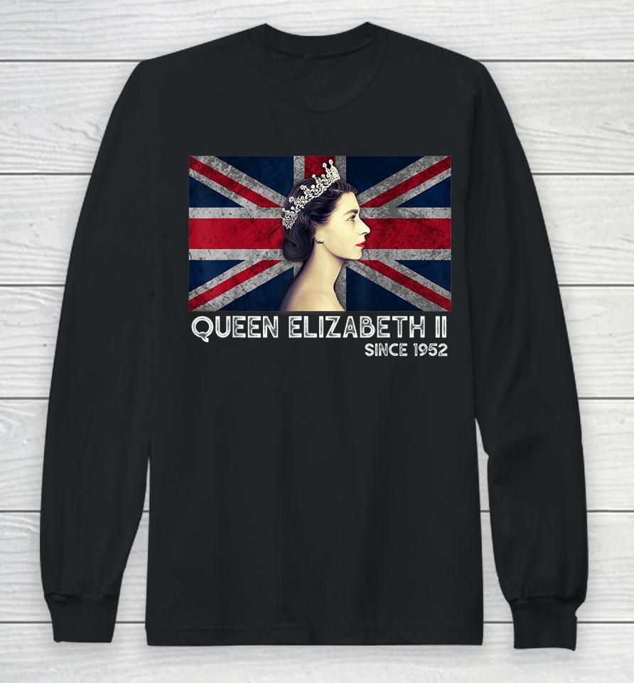 British Queen Platinum Jubilee 70Th Anniversary Long Sleeve T-Shirt