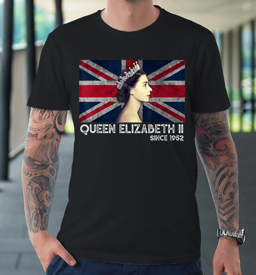 British Queen Platinum Jubilee 70Th Anniversary Premium T-Shirt
