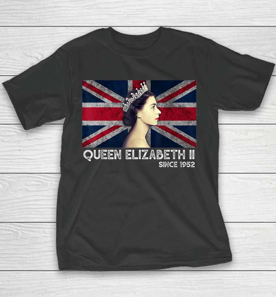 British Queen Platinum Jubilee 70Th Anniversary Youth T-Shirt