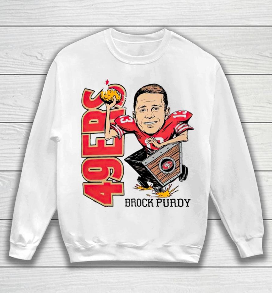 Brock Purdy San Francisco 49Ers Caricature Sweatshirt