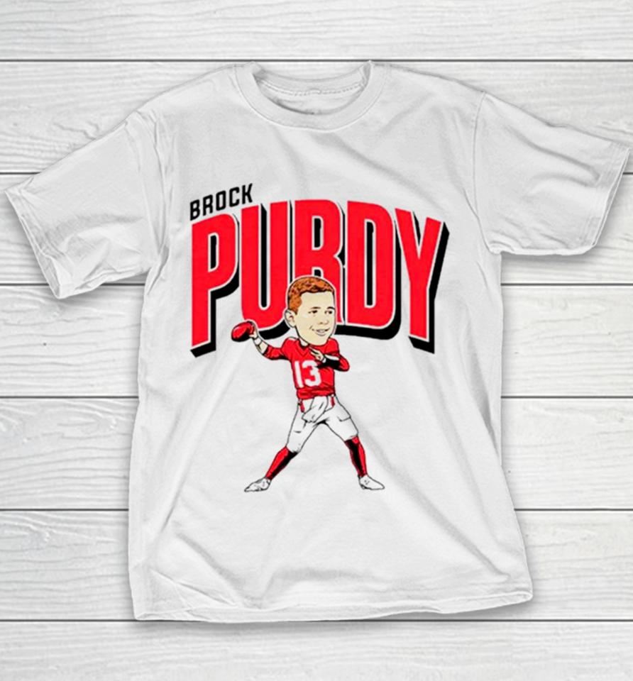 Brock Purdy San Francisco 49Ers Caricature Youth T-Shirt
