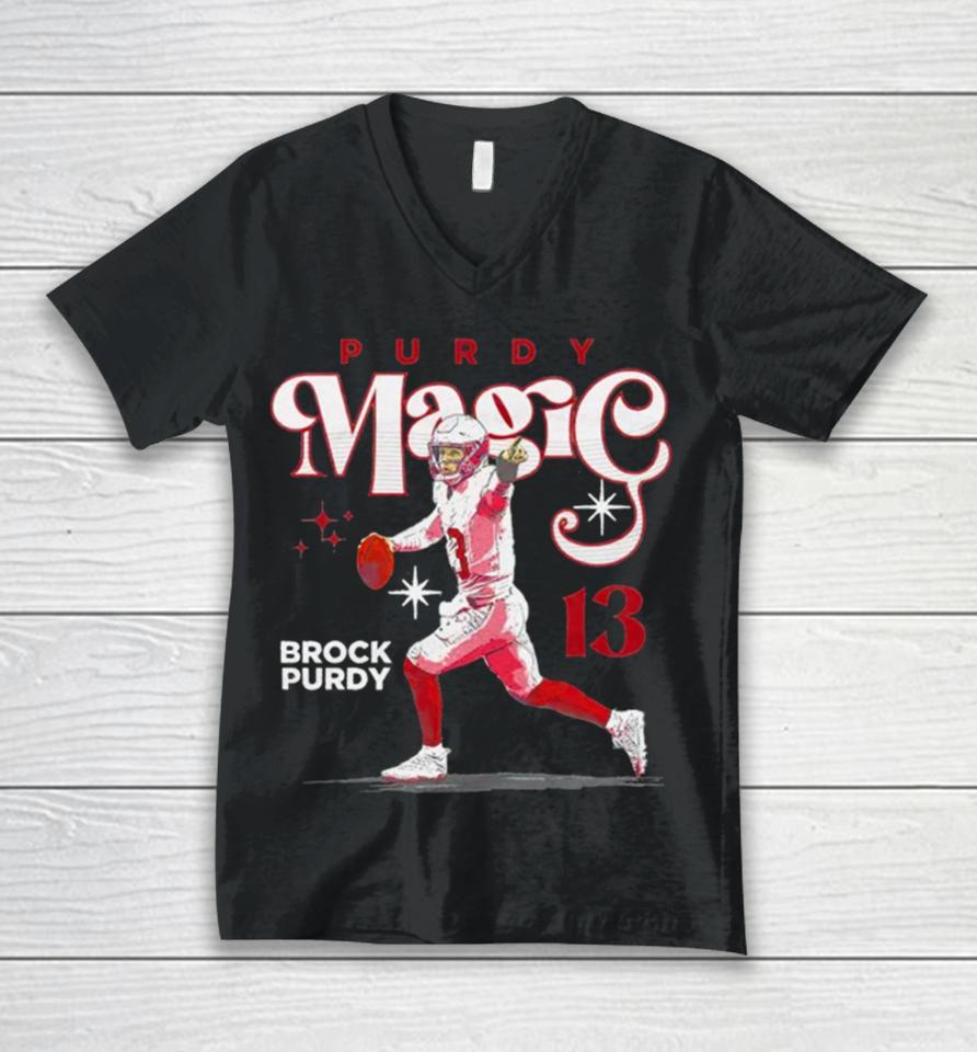 Brock Purdy San Francisco 49Ers Magic Unisex V-Neck T-Shirt