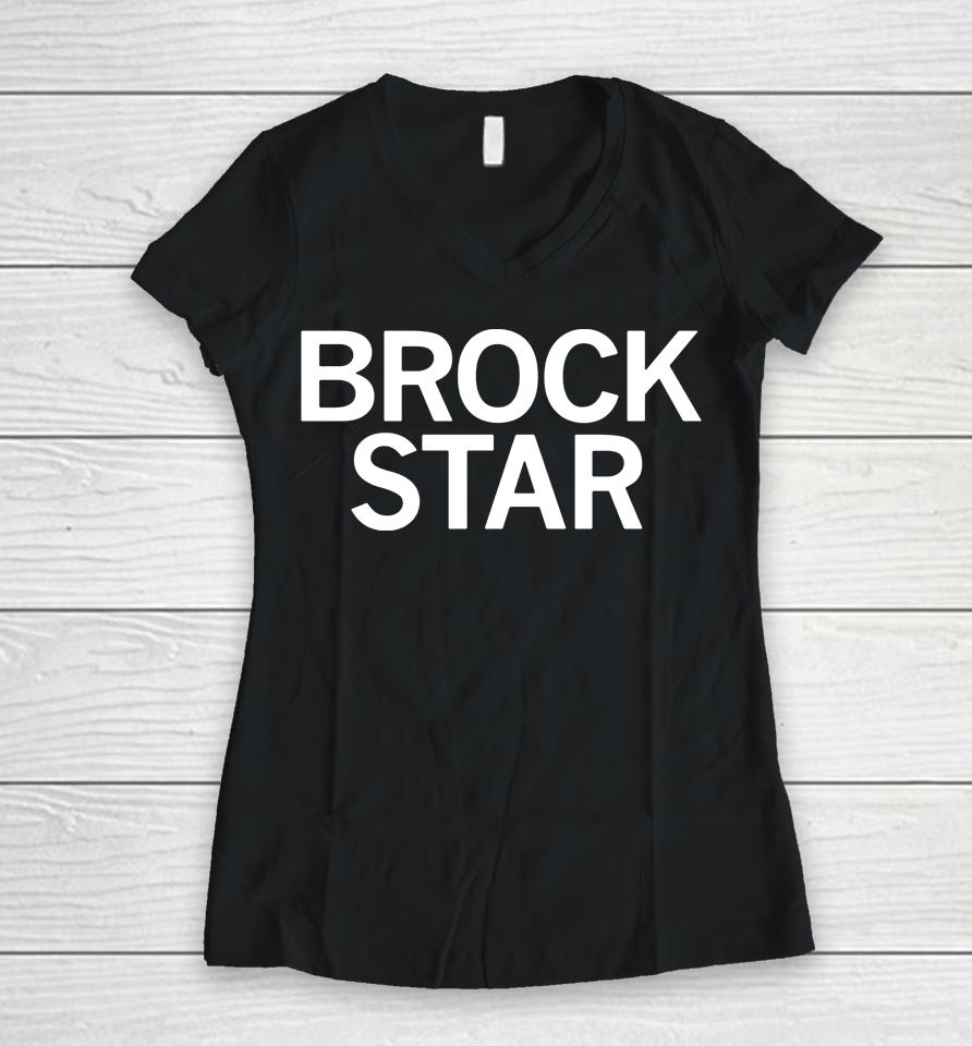 Brock Star Women V-Neck T-Shirt