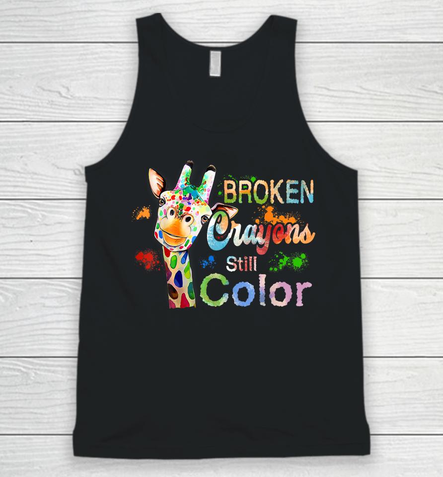 Broken Crayons Still Color Mental Health Awareness Unisex Tank Top