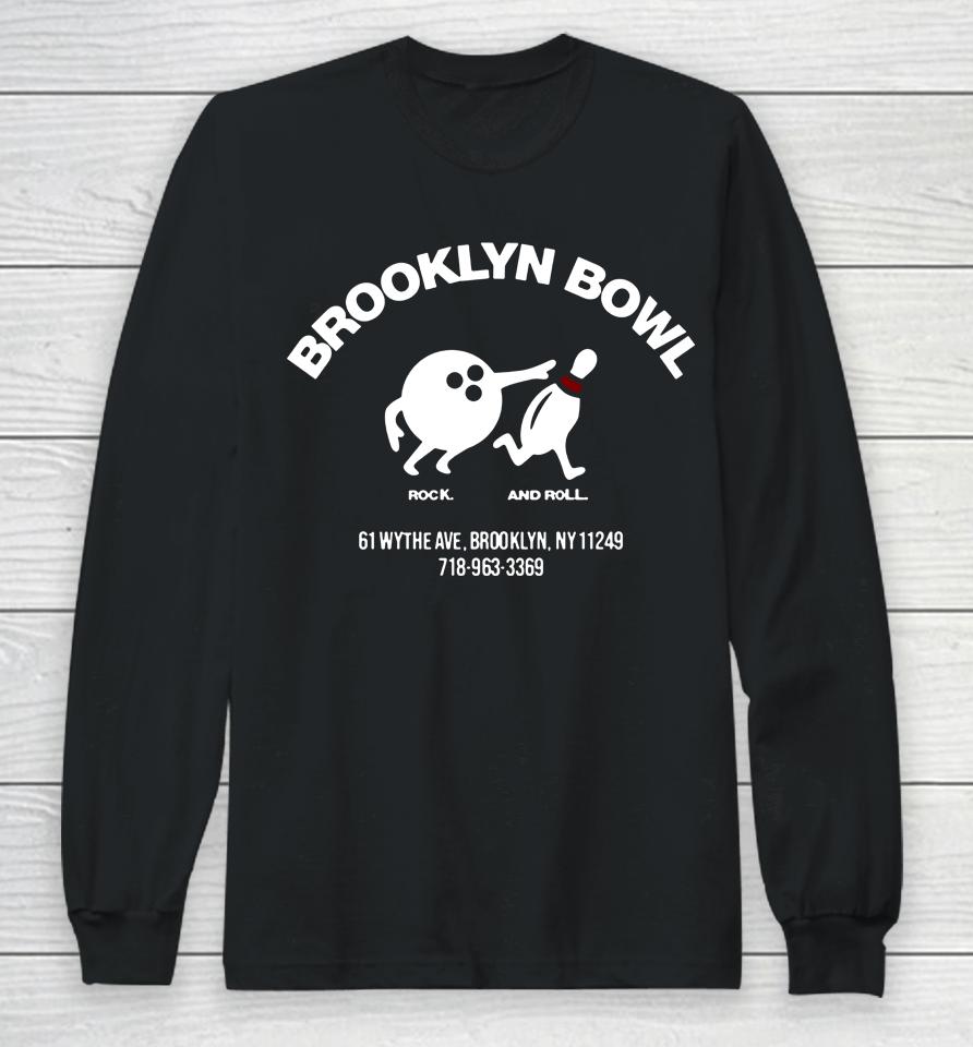 Brooklyn Bowl Williamsburg Chasing Pins Long Sleeve T-Shirt