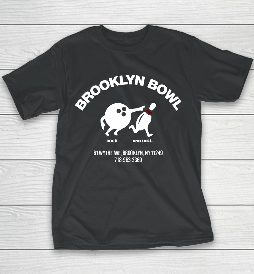 Brooklyn Bowl Williamsburg Chasing Pins Youth T-Shirt