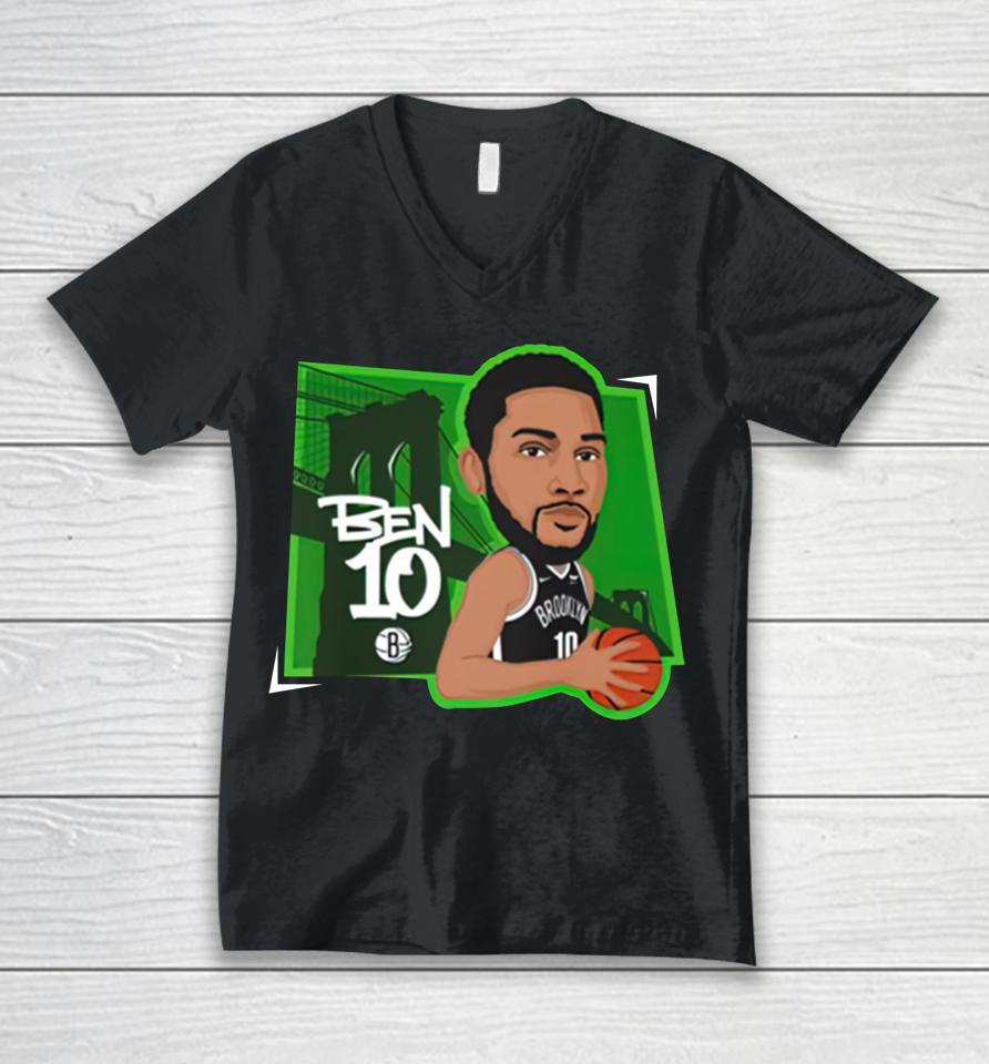 Brooklyn Nets Ben Simmons Ben 10 Unisex V-Neck T-Shirt
