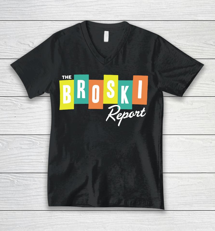 Broski Shop National News Blast Unisex V-Neck T-Shirt