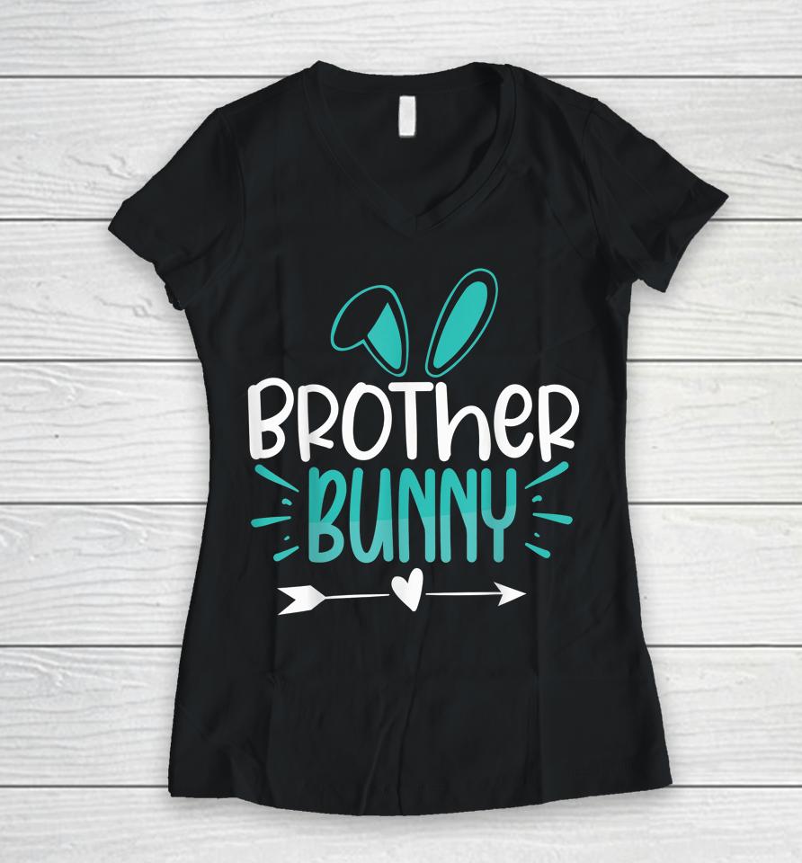 Brother Bunny Easter Women V-Neck T-Shirt