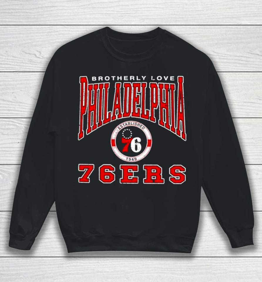 Brotherly Love Philadelphia 76Ers Basketball Retro Sweatshirt