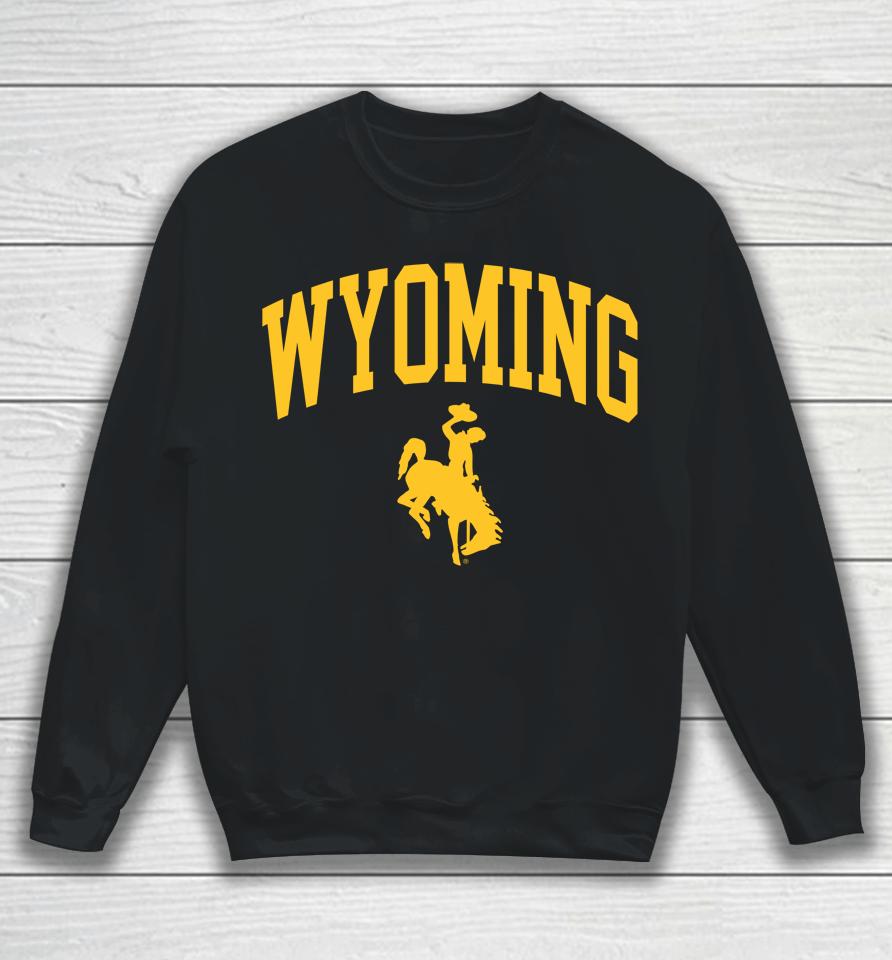 Brown And Gold Outlet Wyoming Cowboys Traditional Sweatshirt