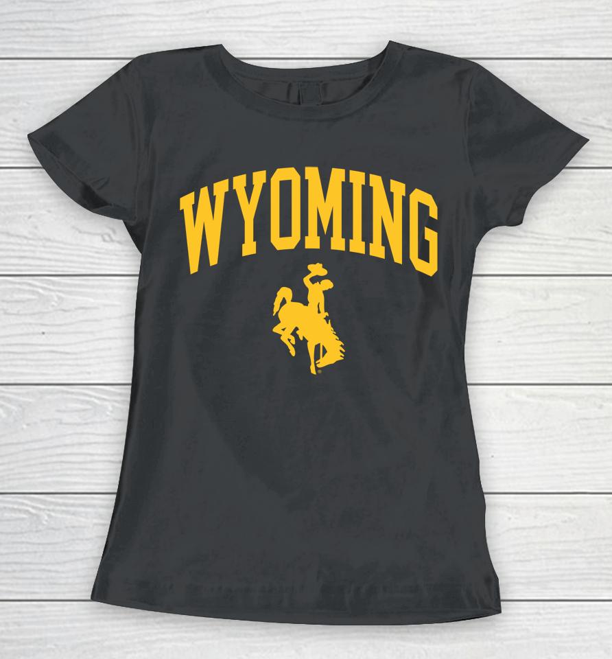 Brown And Gold Outlet Wyoming Cowboys Traditional Women T-Shirt