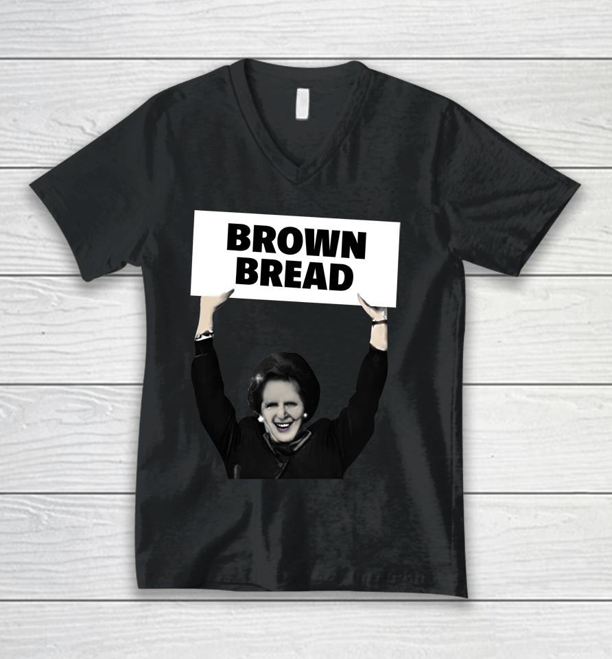 Brown Bread Margaret Thatcher Unisex V-Neck T-Shirt