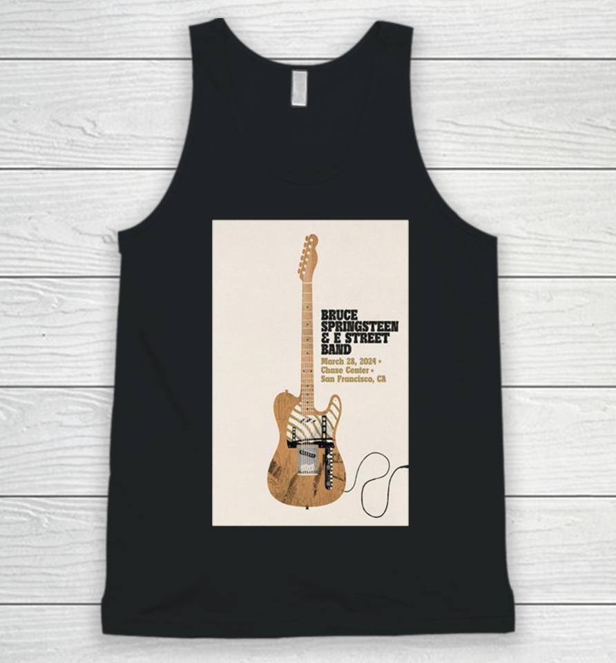 Bruce Springsteen &Amp; E Street Band Tour Chase Center, San Francisco, Ca March 28 2024 Unisex Tank Top