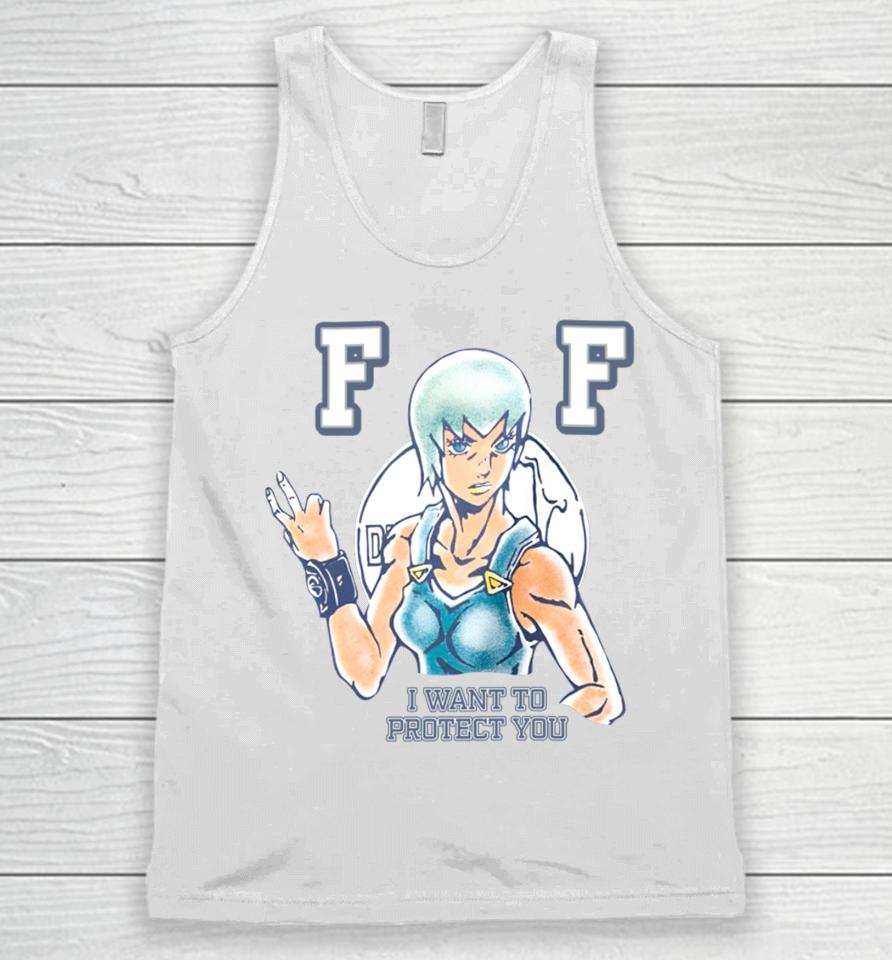 Bruno Mars Wearing Ff I Want To Protect You Unisex Tank Top