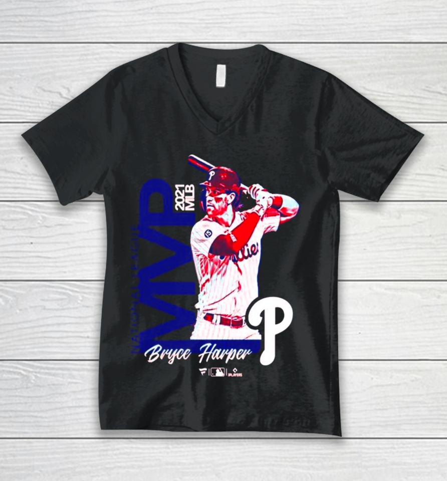 Bryce Harper Philadelphia Phillies 2021 Mvp Unisex V-Neck T-Shirt
