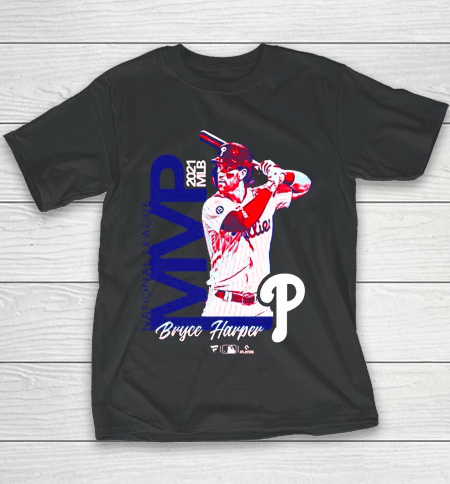 Bryce Harper Philadelphia Phillies 2021 Mvp Youth T-Shirt