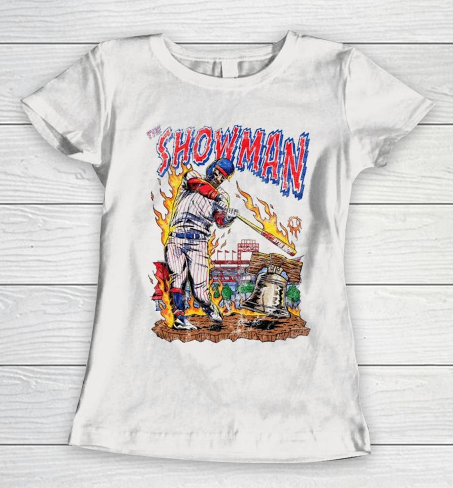 Bryce Harper Philadelphia Phillies The Showman Women T-Shirt