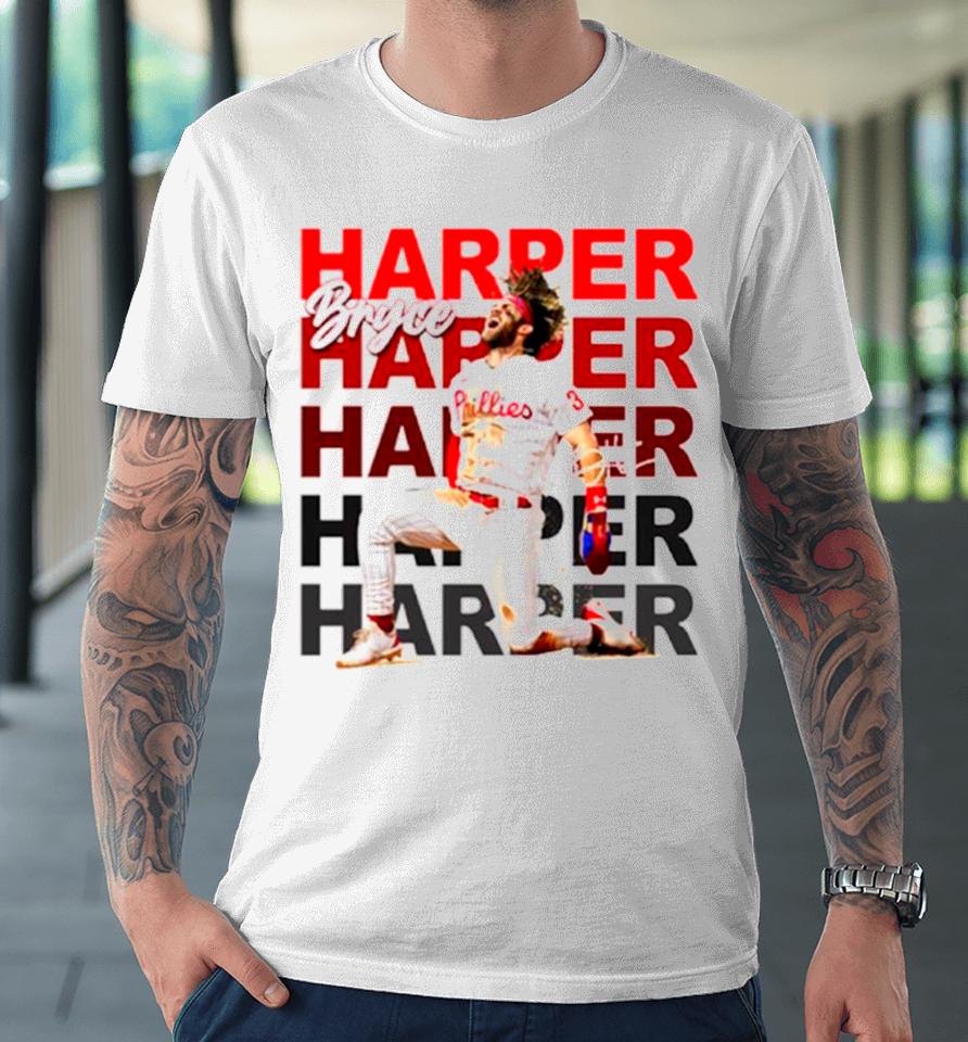 Bryce Harper Phillies Fans Signature Premium T-Shirt
