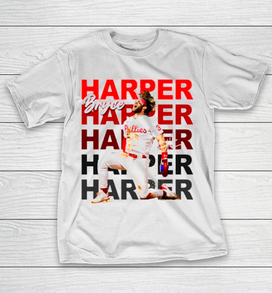 Bryce Harper Phillies Fans Signature T-Shirt