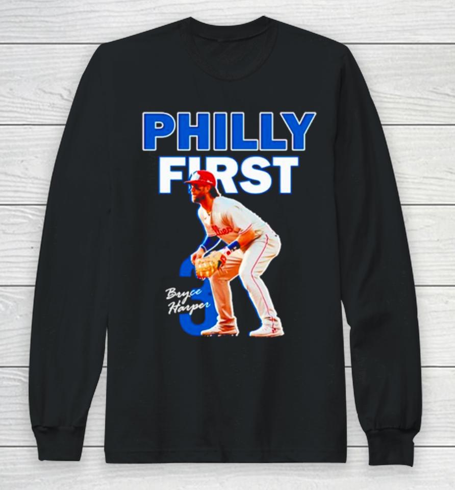 Bryce Harper Philly First Signature Long Sleeve T-Shirt