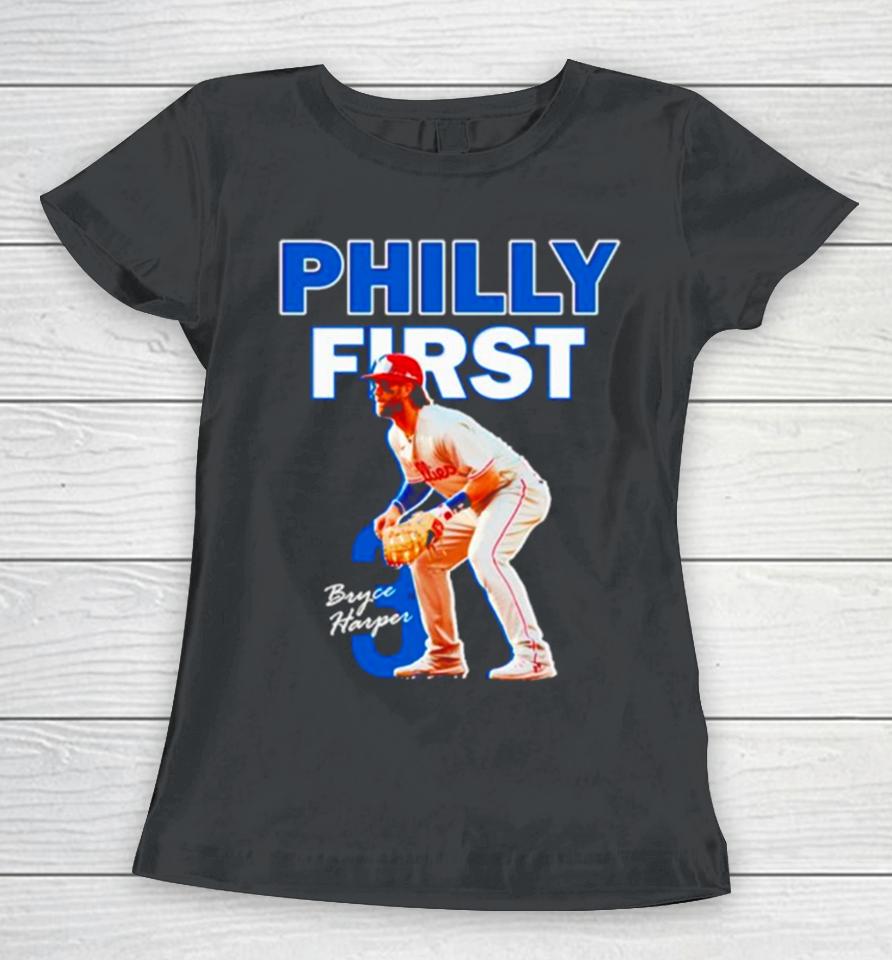 Bryce Harper Philly First Signature Women T-Shirt