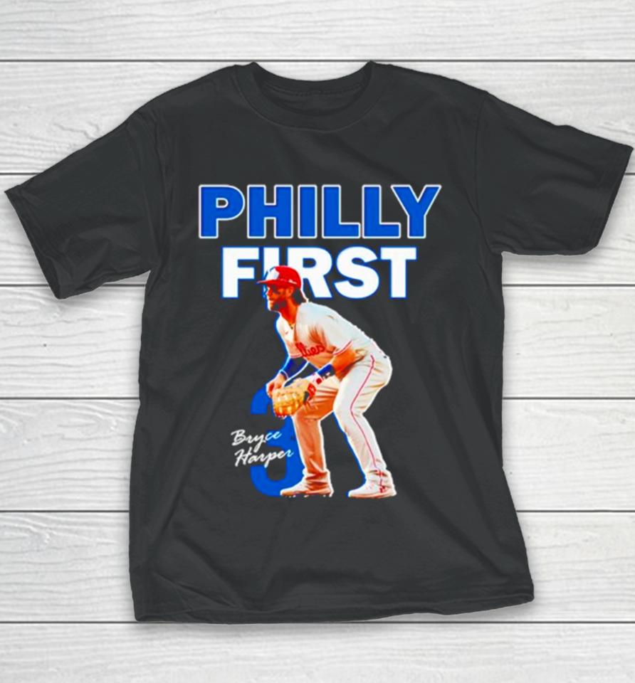Bryce Harper Philly First Signature Youth T-Shirt