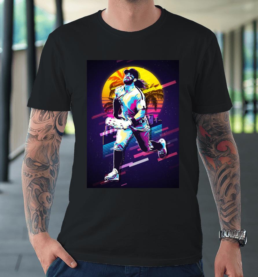Bryce Harper Retro Neon Premium T-Shirt