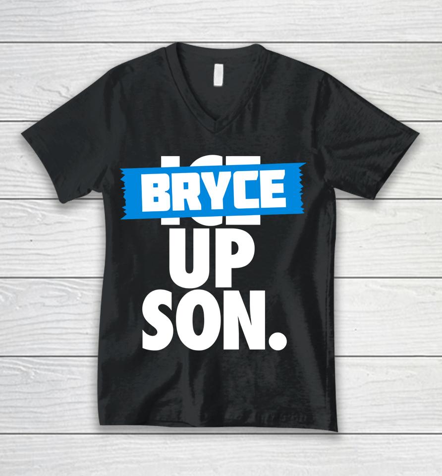 Bryce Up Son Roaring Riot Unisex V-Neck T-Shirt