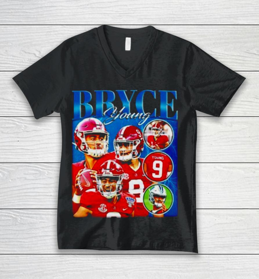 Bryce Young Alabama Crimson Tide Football Graphic Unisex V-Neck T-Shirt