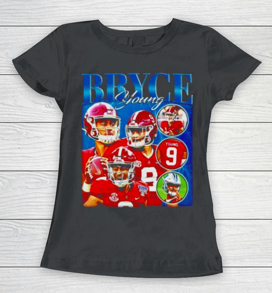 Bryce Young Alabama Crimson Tide Football Graphic Women T-Shirt