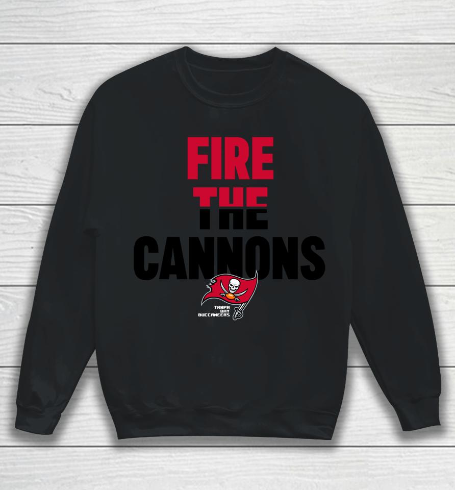 Buccaneers Legend Local Phrase Fire The Cannons Sweatshirt