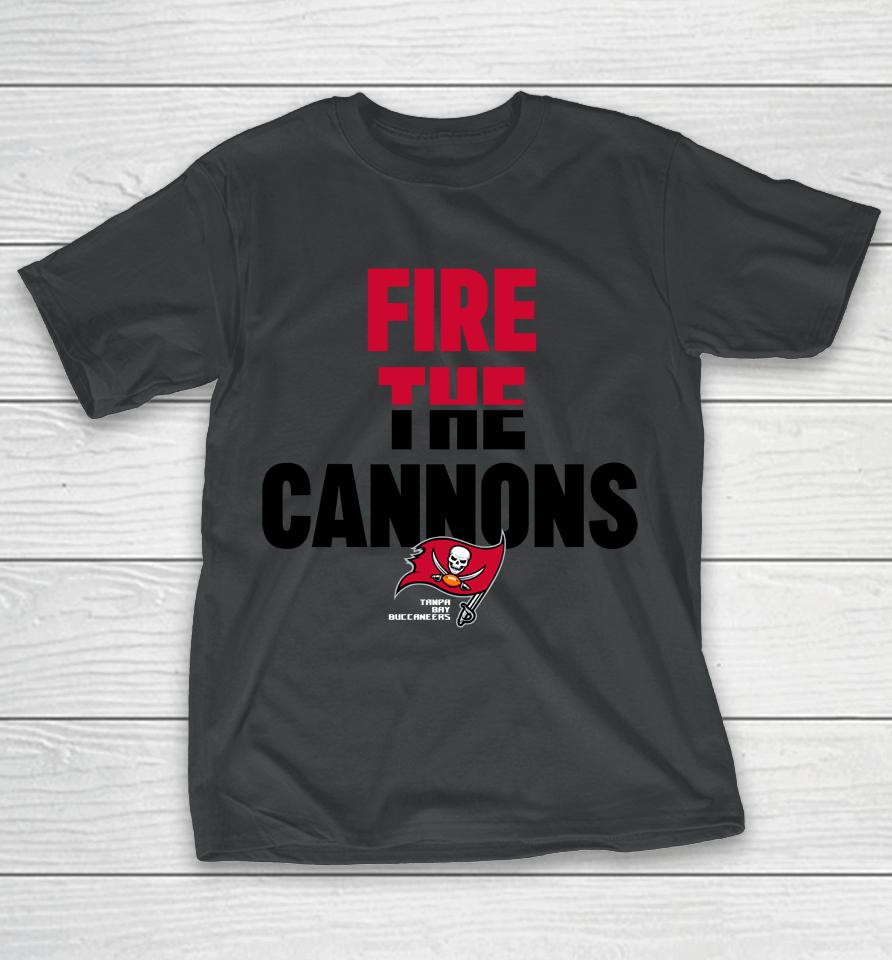 Buccaneers Legend Local Phrase Fire The Cannons T-Shirt