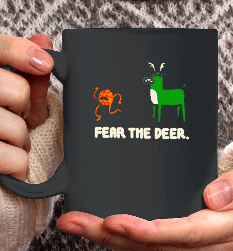 Bucks Basketball 2024 Fear The Deer Coffee Mug