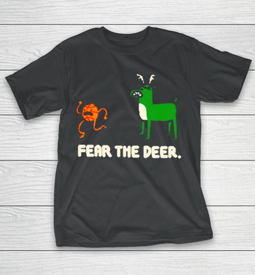 Bucks Basketball 2024 Fear The Deer T-Shirt