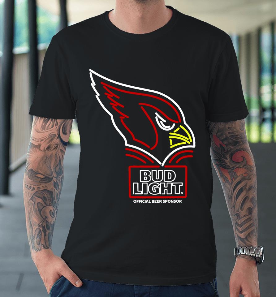 Bud Light Arizona Cardinals Nfl Led Sign Premium T-Shirt
